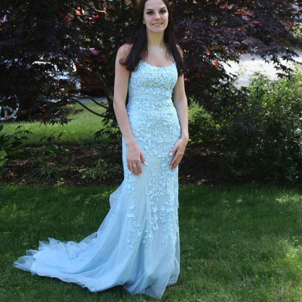 Formal Blue Azaria Wedding/Prom Dress